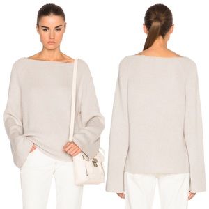 Helmut Lang Cashmere Cotton Pullover in Agate